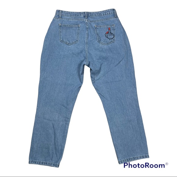 NASTY GAL‎ High Rise Classic Women’s Jeans Medium wash Size US 8 - Picture 2 of 11